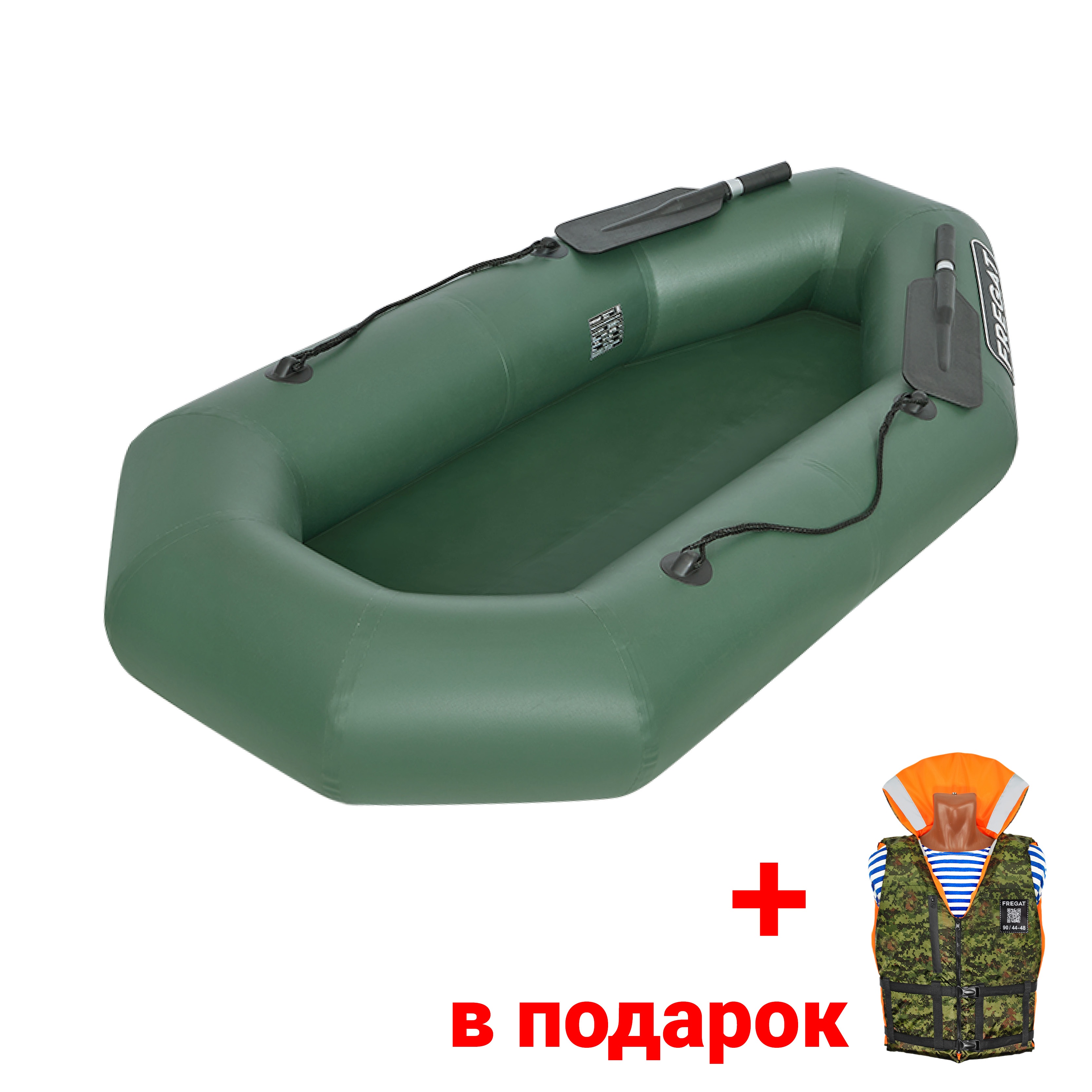 Лодка ПВХ Фрегат М-1 Оптима Light (Лайт) (200 см), с гребками