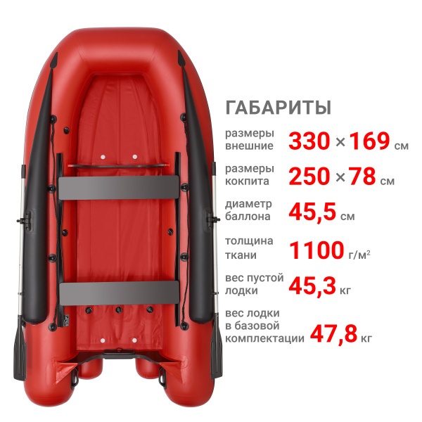330 фм Лодка (красный 110033) 330 фм Лодка (красный 110033)